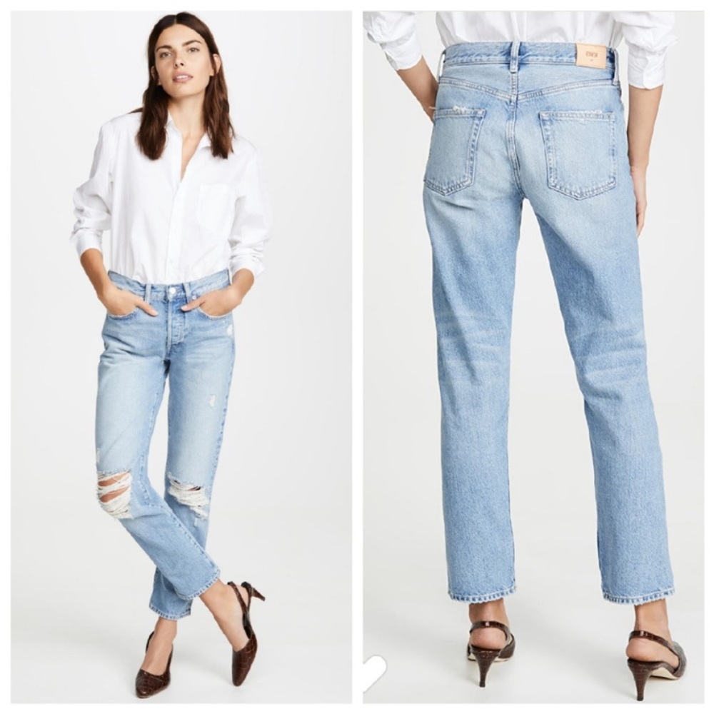 Edwin Light Blue Straight Leg Jeans